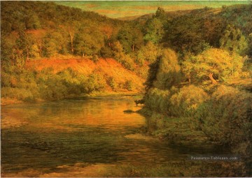  Adams Peintre - L’Ebb du Jour aka La Banque John Ottis Adams Paysage rivière